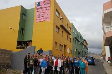 Ojos de Garza se suma a las protestas en Telde contra Visocan (Foto TA)
